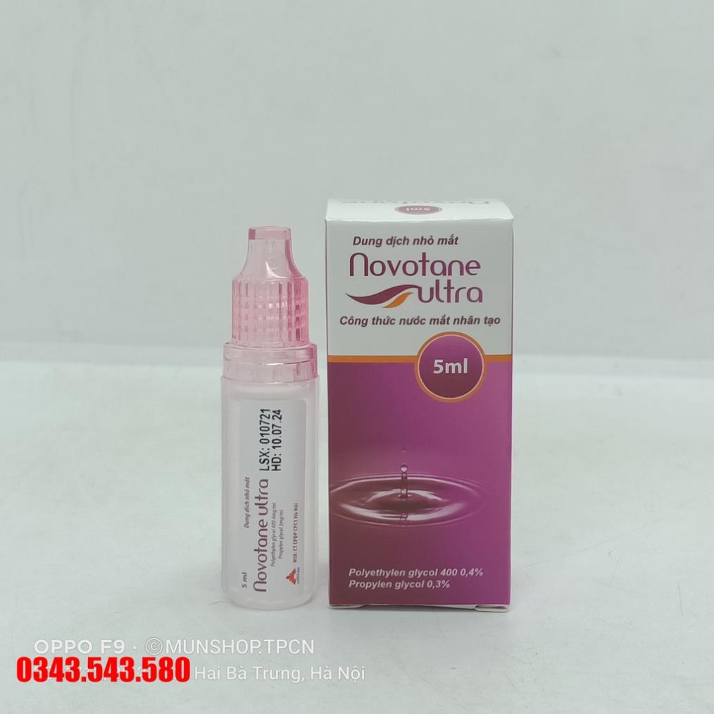 Dung dịch nhỏ mắt Novotane Ultra 5ml