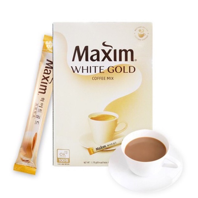 Cà phê ( cafe ) maxim white 100 gói