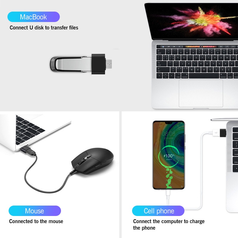 Jack chuyển đổi otg type-c android sang usb – jack cáp otg type-c