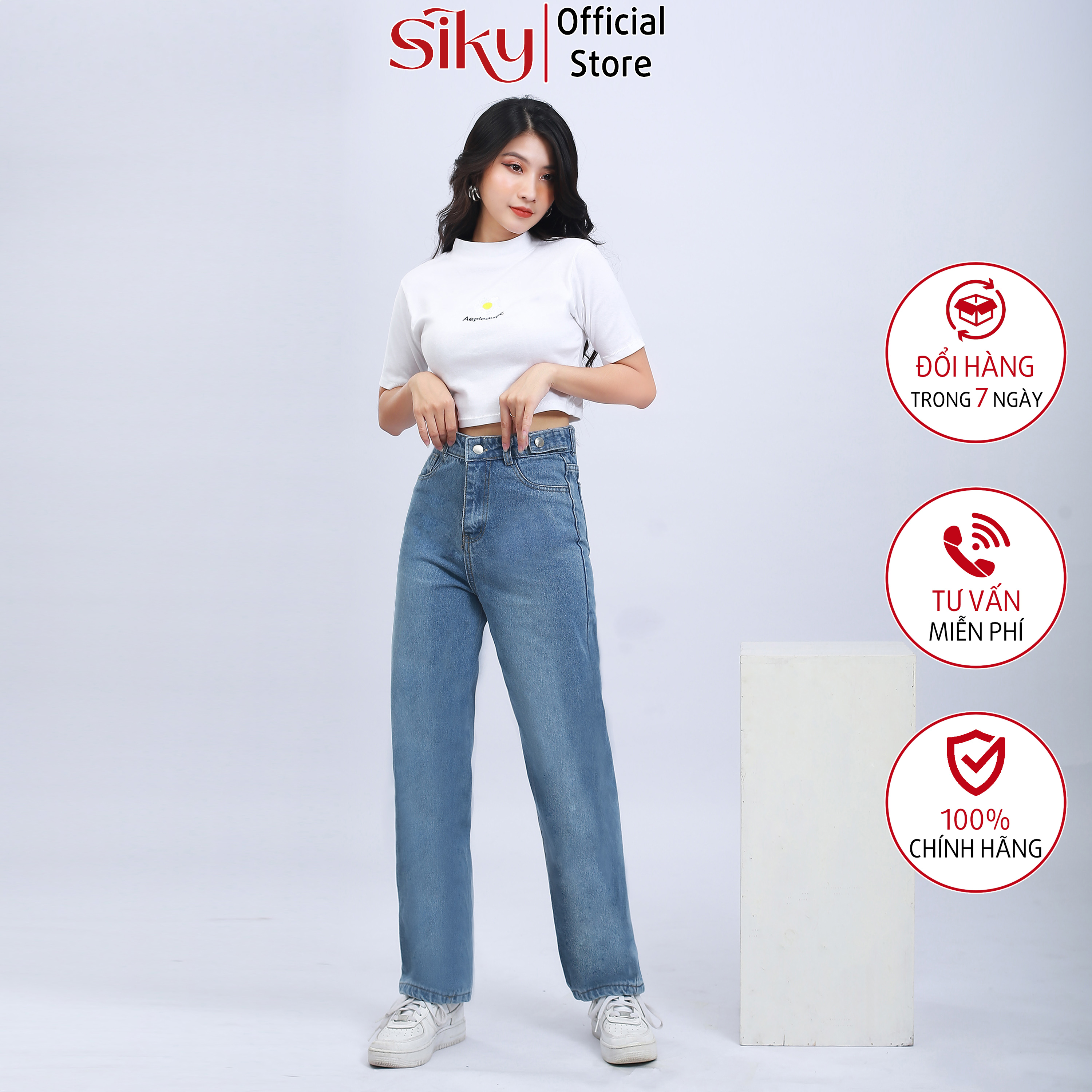 Áo Croptop Hoa cúc - Siky - A03