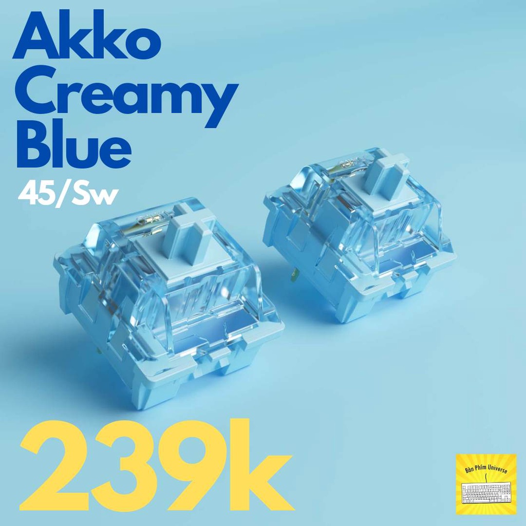 Bộ Switch Akko V3 (Cream Yellow / Cream Blue) - 45 Switch/Hộp