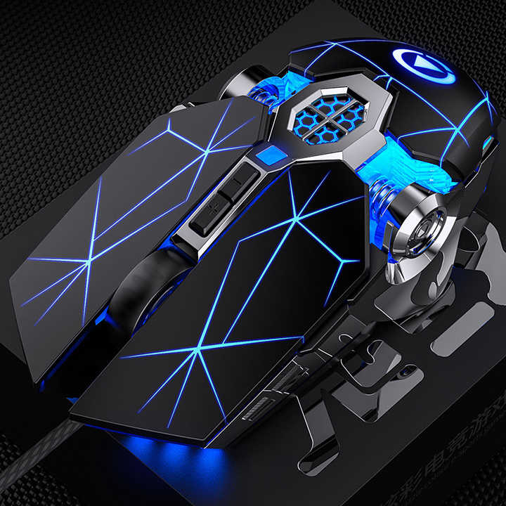Chuột máy tính dây dù chuyên game G3OS phím bấm cực êm - chống ồn hiệu quả