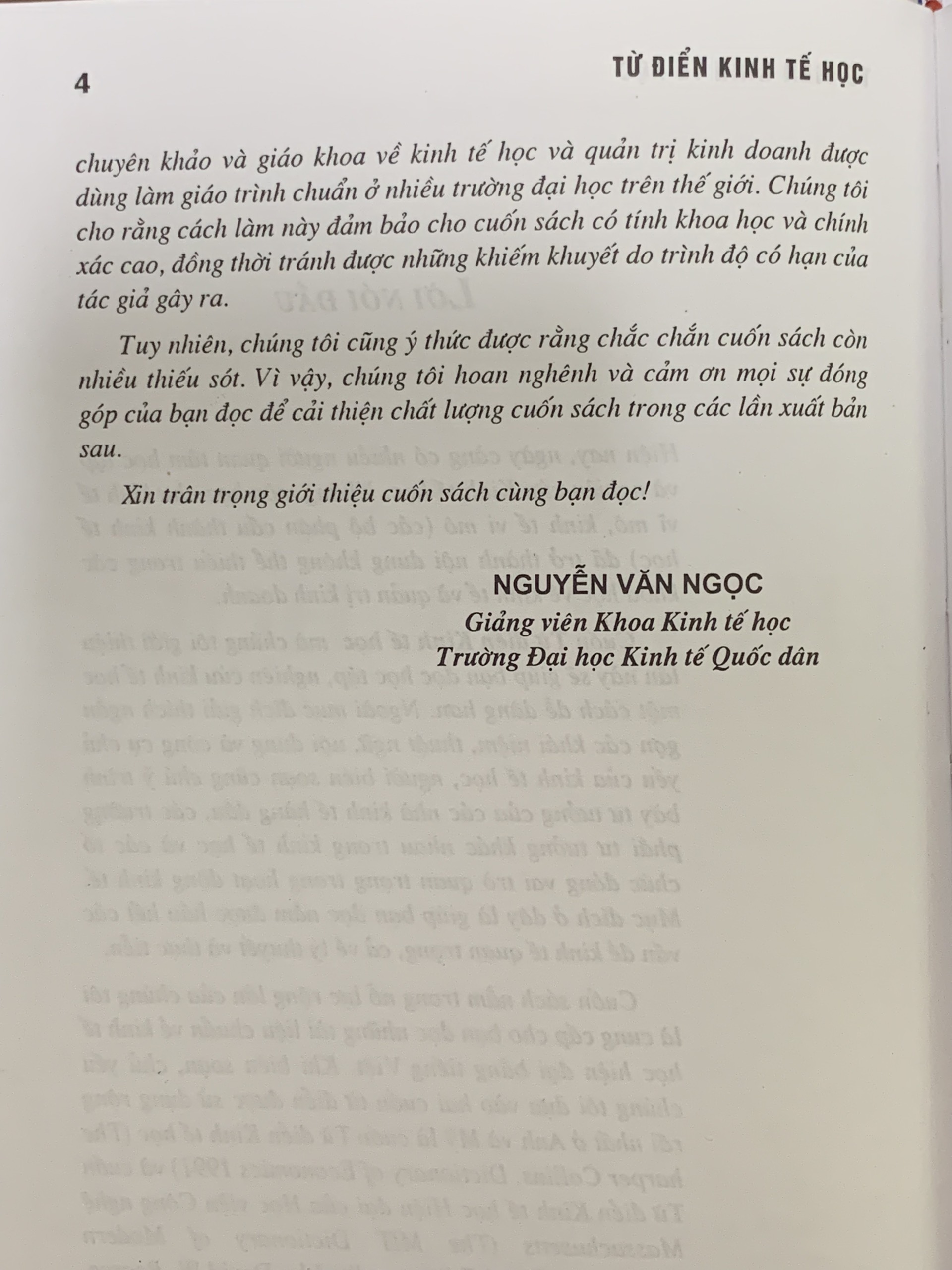 Từ Điển Kinh Tế Học - Nguyễn Văn Ngọc