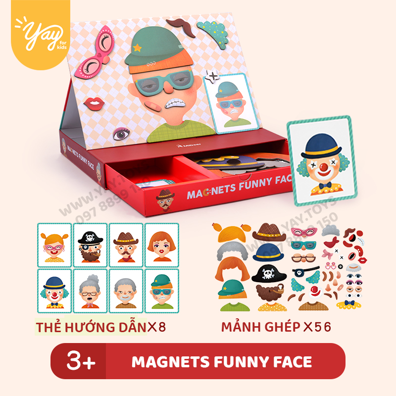 [6 MẪU] Xếp Hình Nam Châm Mideer - TOi 3+
