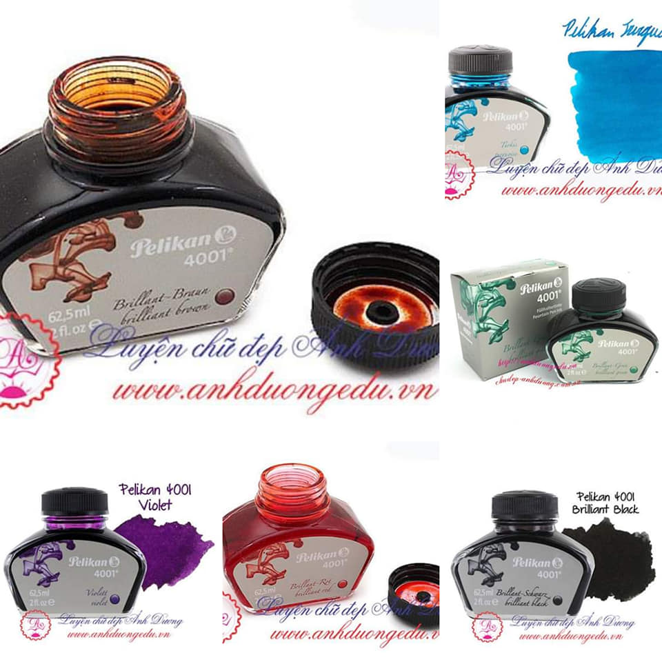 Mực lọ Pelikan 4001 (nhập khẩu Đức) dung tích 62.5ml