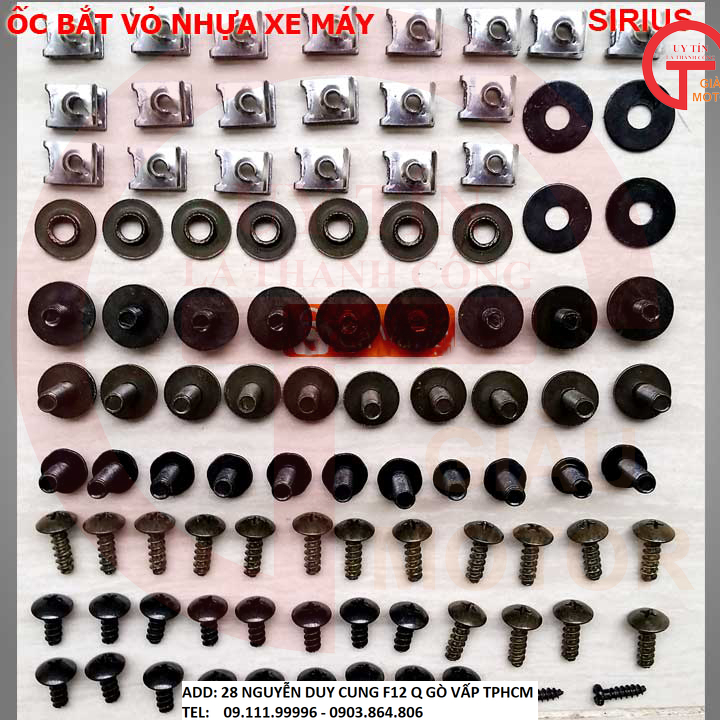 BỘ ỐC DÀN ÁO CHO XE YAMAHA SIRIUS RC