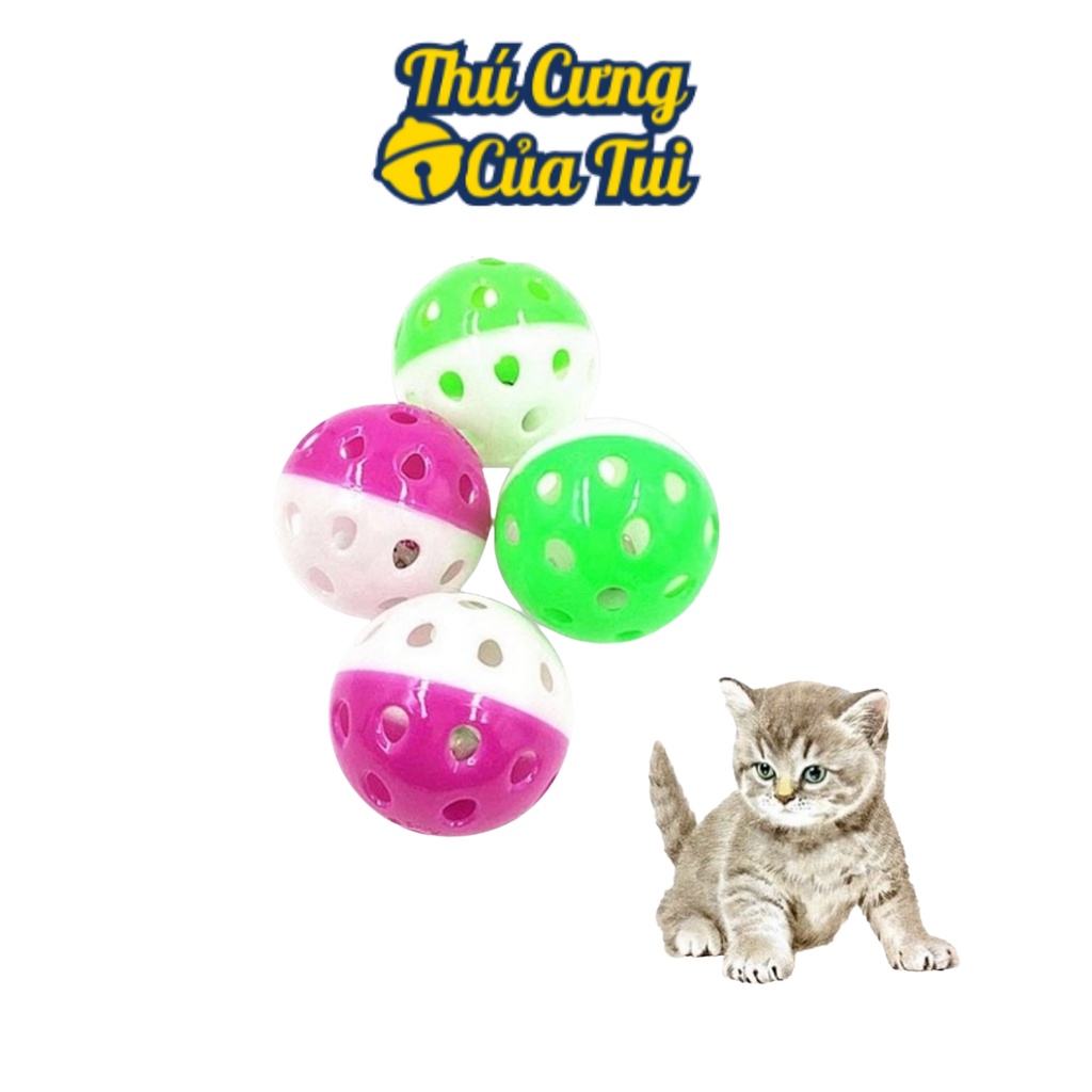 Quả bóng có lục lạc đồ chơi cho chó mèo - thú cưng của tui