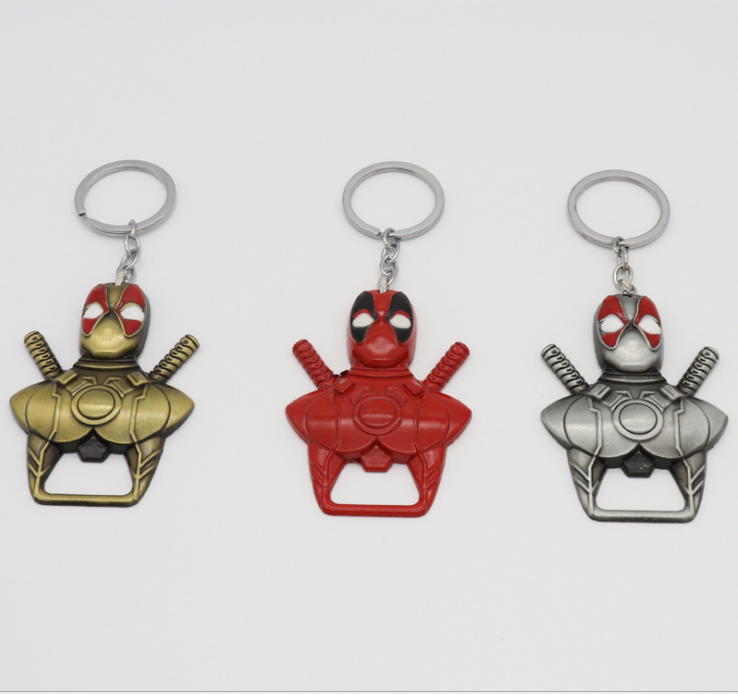 Móc Khóa, Dụng Cụ Mở Nắp Chai Hình Siêu Nhân DeadPool