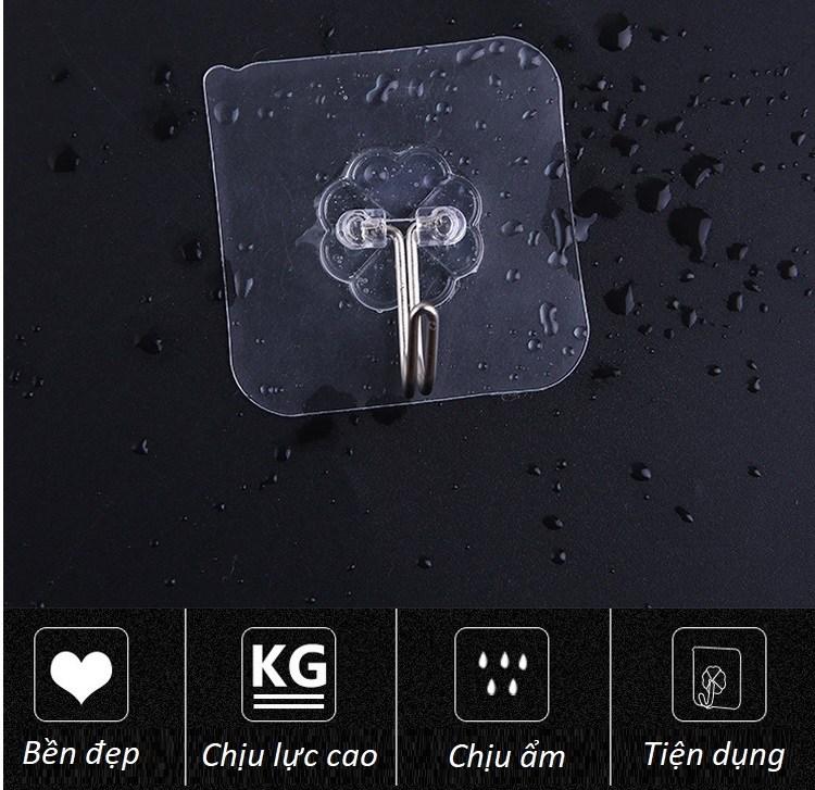 [BÁN SỈ] Combo 30 móc dán tường chịu lực siêu chắc- Bộ 3 móc dán tường siêu chắc (Trắng)