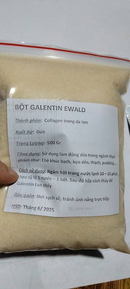 Bột Gelantin Đức( 500gr - 1kg)