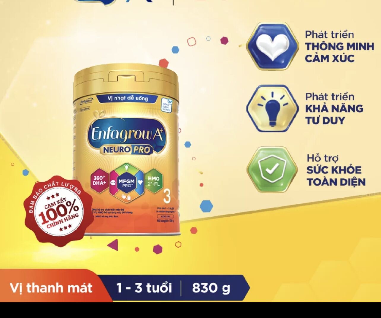 [HCM]Sữa Bột Enfa A+ Neuro 3 870g ( Mẫu mới )