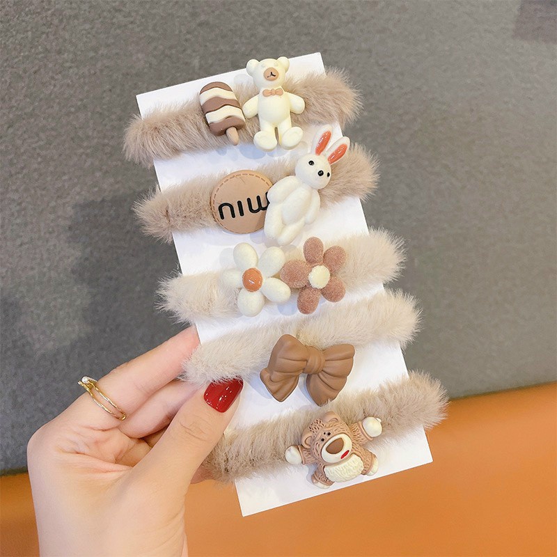 Vĩ 5 dây tóc lông hình gấu dễ thương