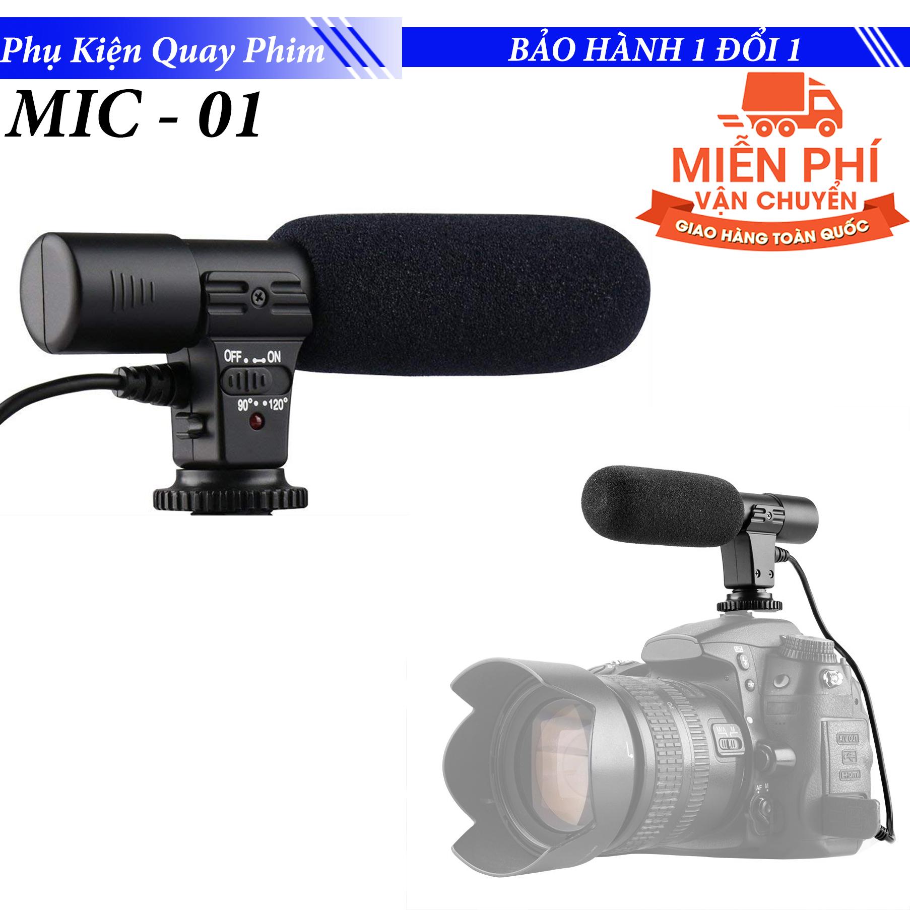 Micro Thu âm cho điện thoại smartphone - máy ảnh DSLR - Mic 01