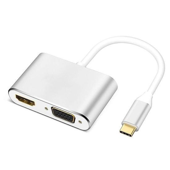 Cáp Chuyển Đổi USB TYPE-C Sang HDMI Và VGA - USB TYPE-C