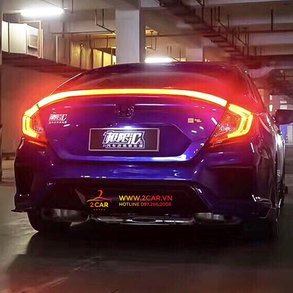 Đuôi gió đèn led xe honda civic chỉ dùng cho đời xe 2019 2020 2021 - hàng cao cấp
