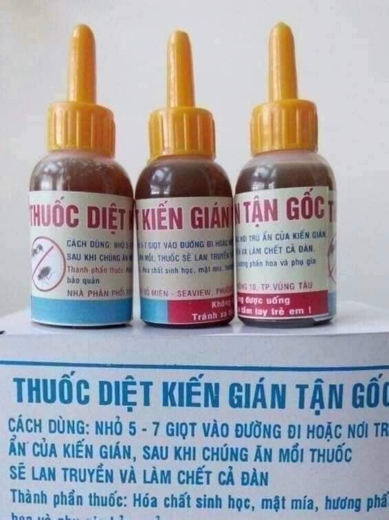 Combo 2 lọ thuốc diệt kiến, diệt dán