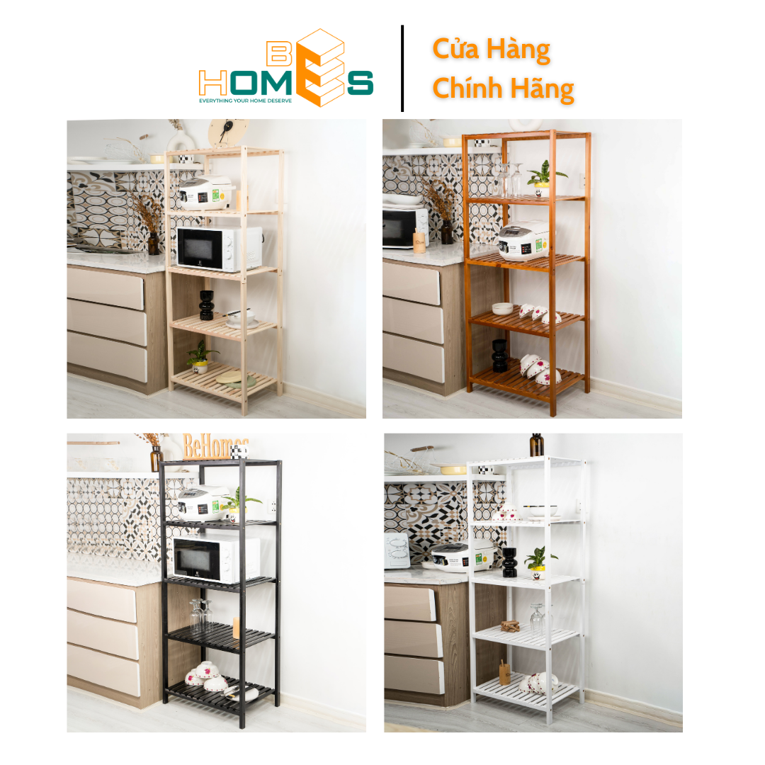 Kệ lò vi sóng gỗ Behomes 2 tầng