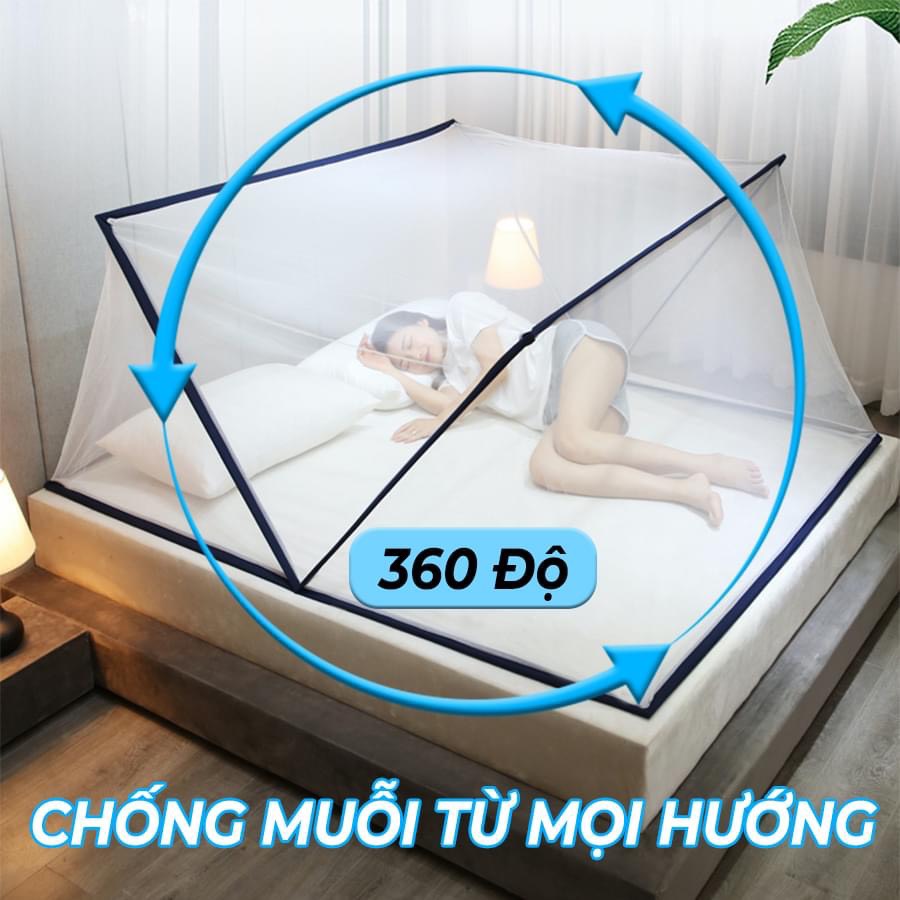Màn Xếp thông minh |Mùng xếp thông minh |Mùng khung xếp gấp gọn chống muỗi tiện lợi Chính Hãngmùng xếp gọn thông minh- Mùng Ngủ Chống Muỗi- mùng ngủ xếp gọn, màn chụp đỉnh rộng có cửa chống muỗi cao cấp tại Rosea Crystal-Mall