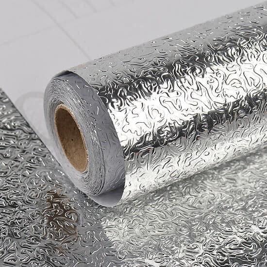 Cuộn 3m giấy dán tường nhà bếp cách nhiệt khổ 60 cm