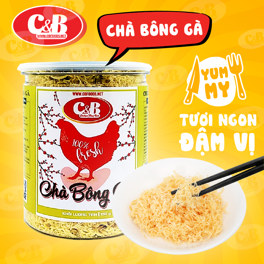 CHÀ BÔNG GÀ C&B HỘP 150G