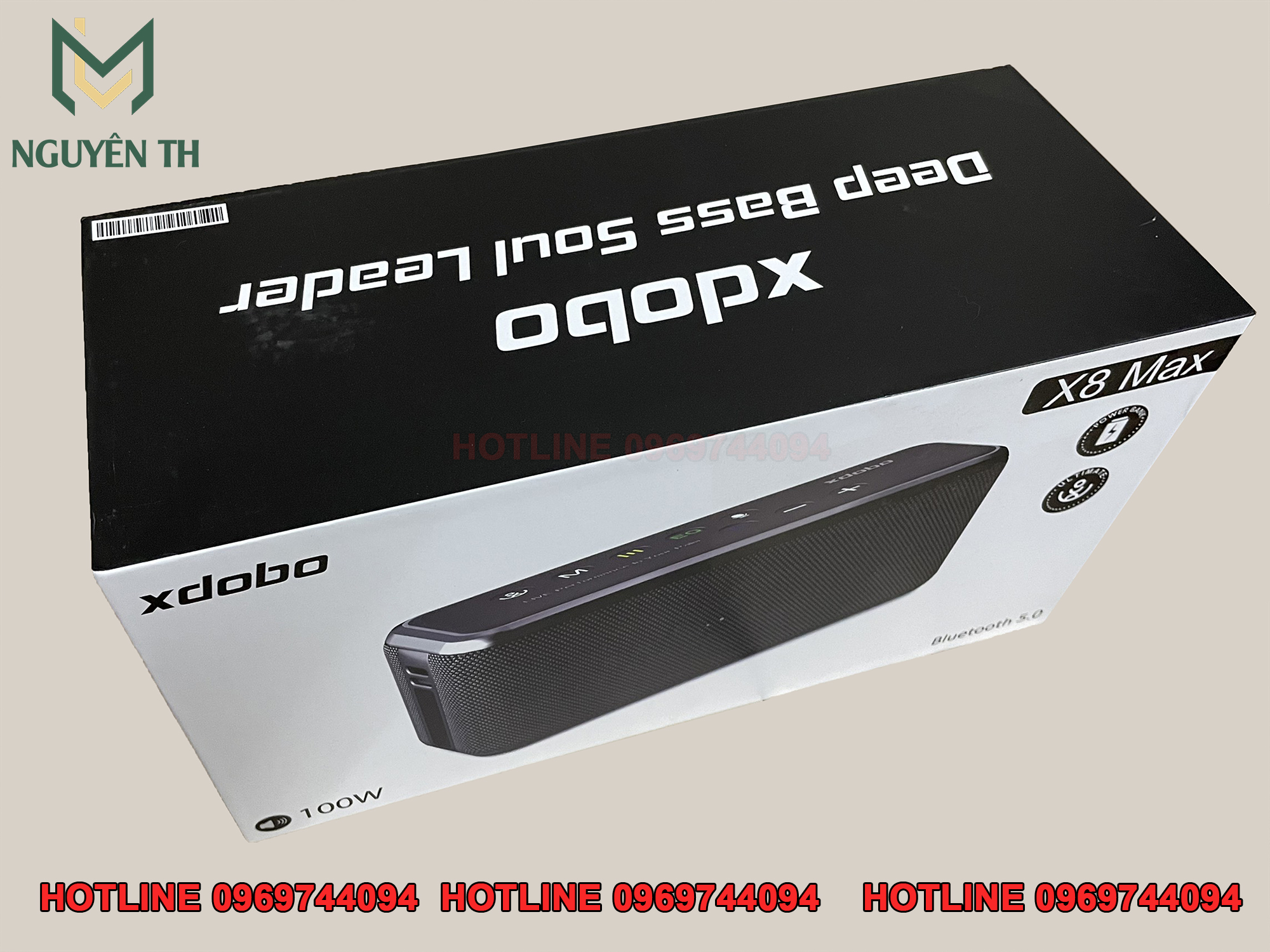 Loa bluetooth XODOBO X8 MAX 100W siêu trầm Chính hãng