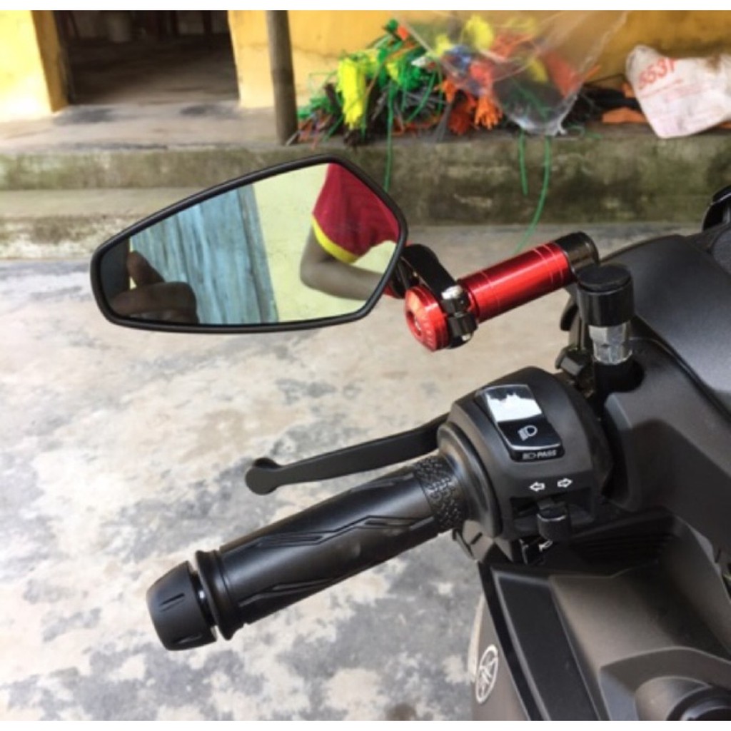 [1 chiếc trái] Gương gù lắp chân gương MÀU ĐỎ