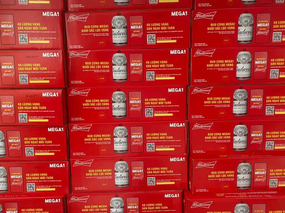 Bia Budweiser thùng 24 lon 330ml