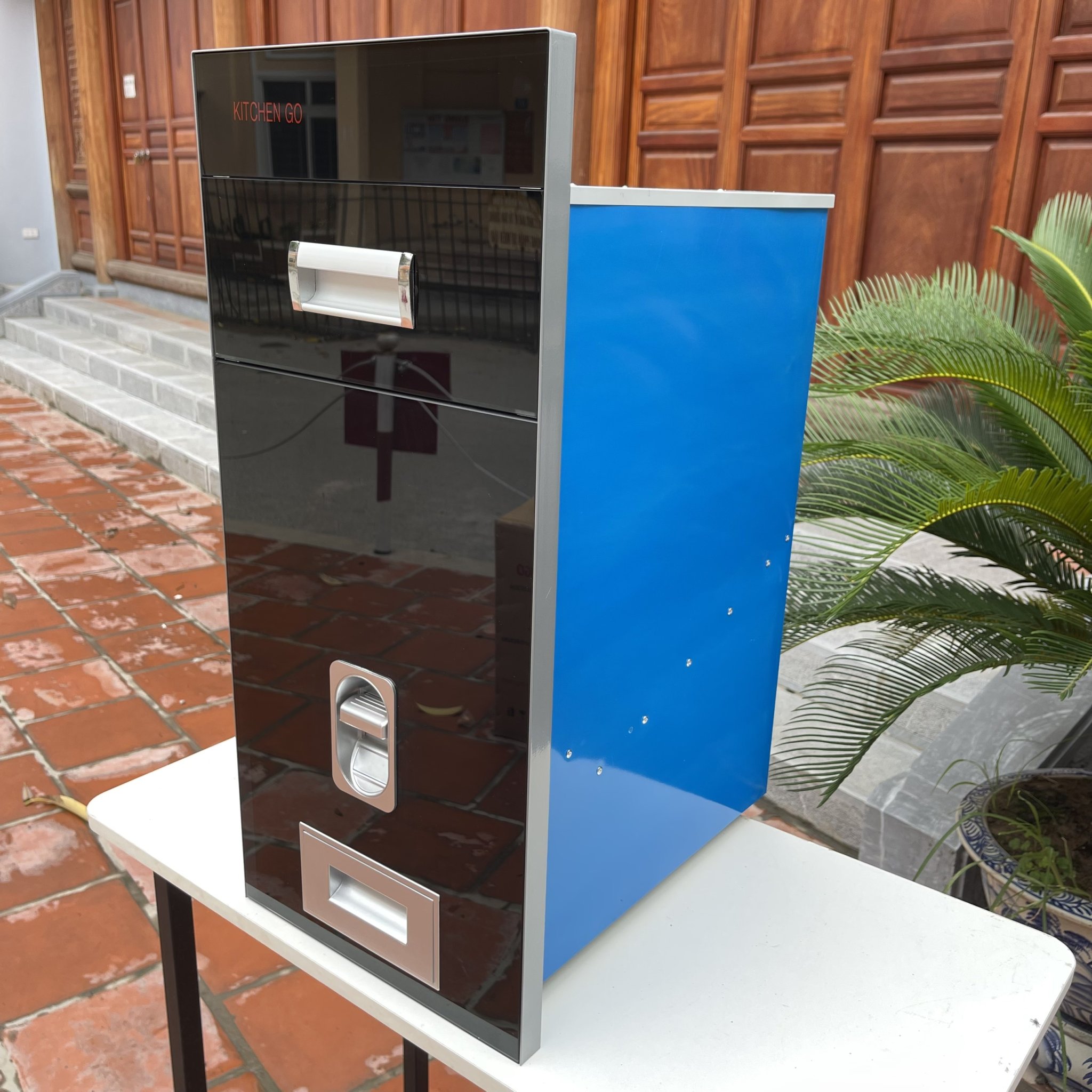 [ KITCHEN GO ] Thùng Gạo Thông Minh Mặt Gương 20kg