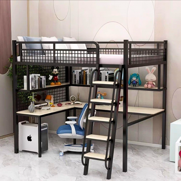 [ Freeship HCM] [ Trả góp 0%] GIƯỜNG TẦNG THÔNG MINH KHUNG SẮT OHAHA - GTS009