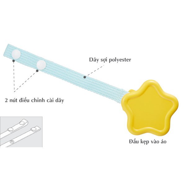 () Dây đeo ti giả Richell Nhật Bản