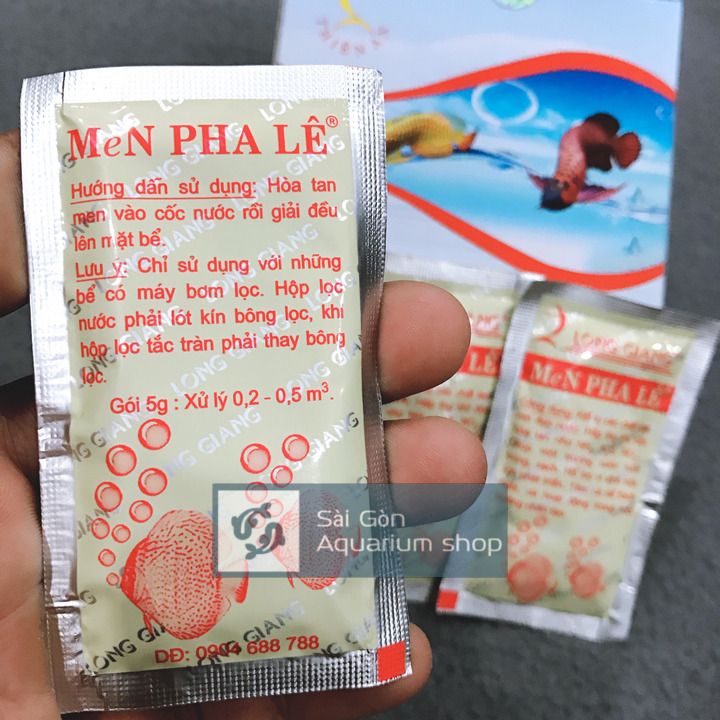 (Men Vi Sinh) 1 Gói Men Pha Lê Cho Hồ Cá Cảnh, Hồ Thủy Sinh