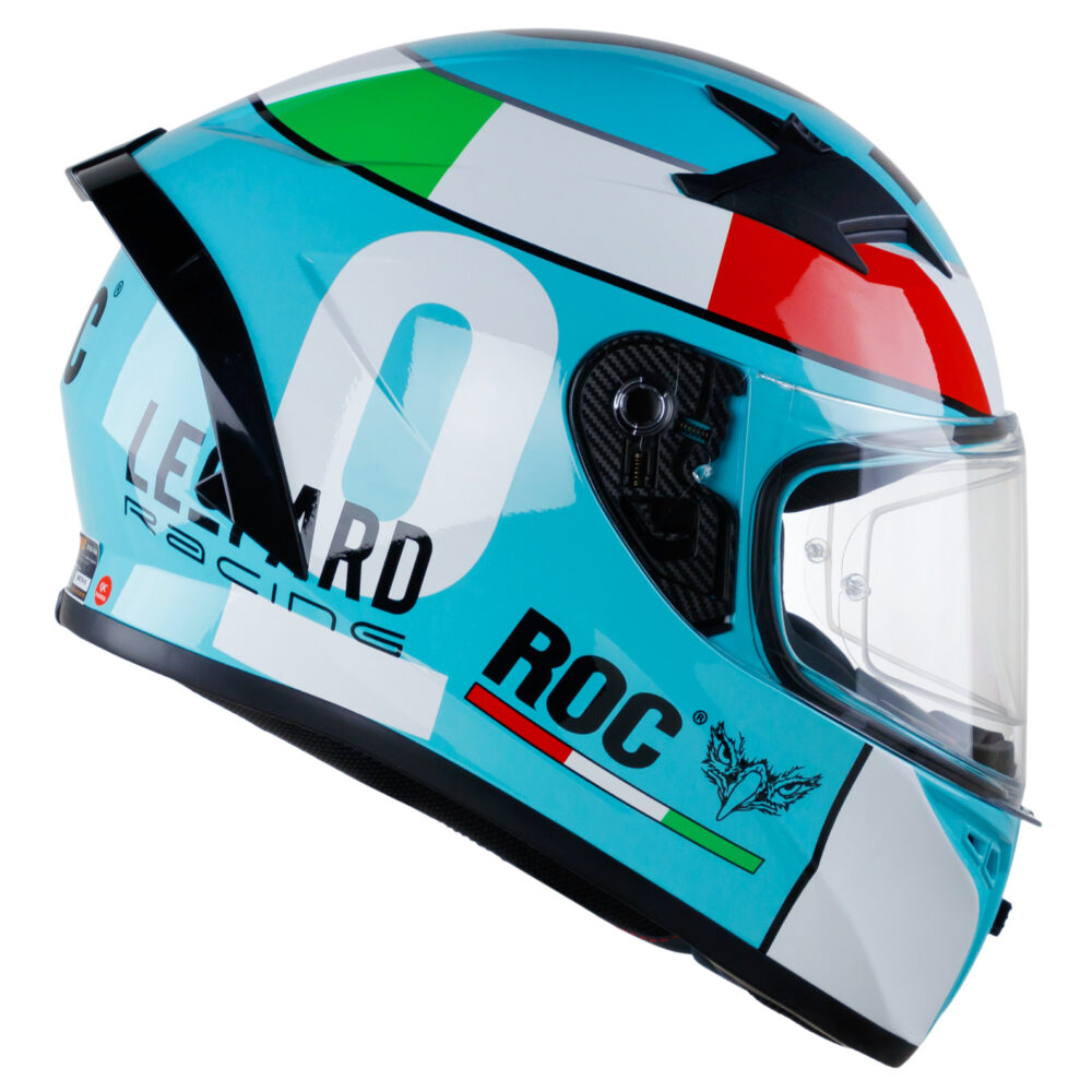 Mủ Bảo Hiểm Fullface Roc 01 - 2 kính team Leopard ( tặng đuôi gió )