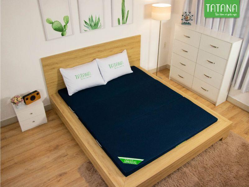 [Trả góp 0%] Nệm Bông Ép Gấp 3 TATANA-Bảo hành 10 năm.