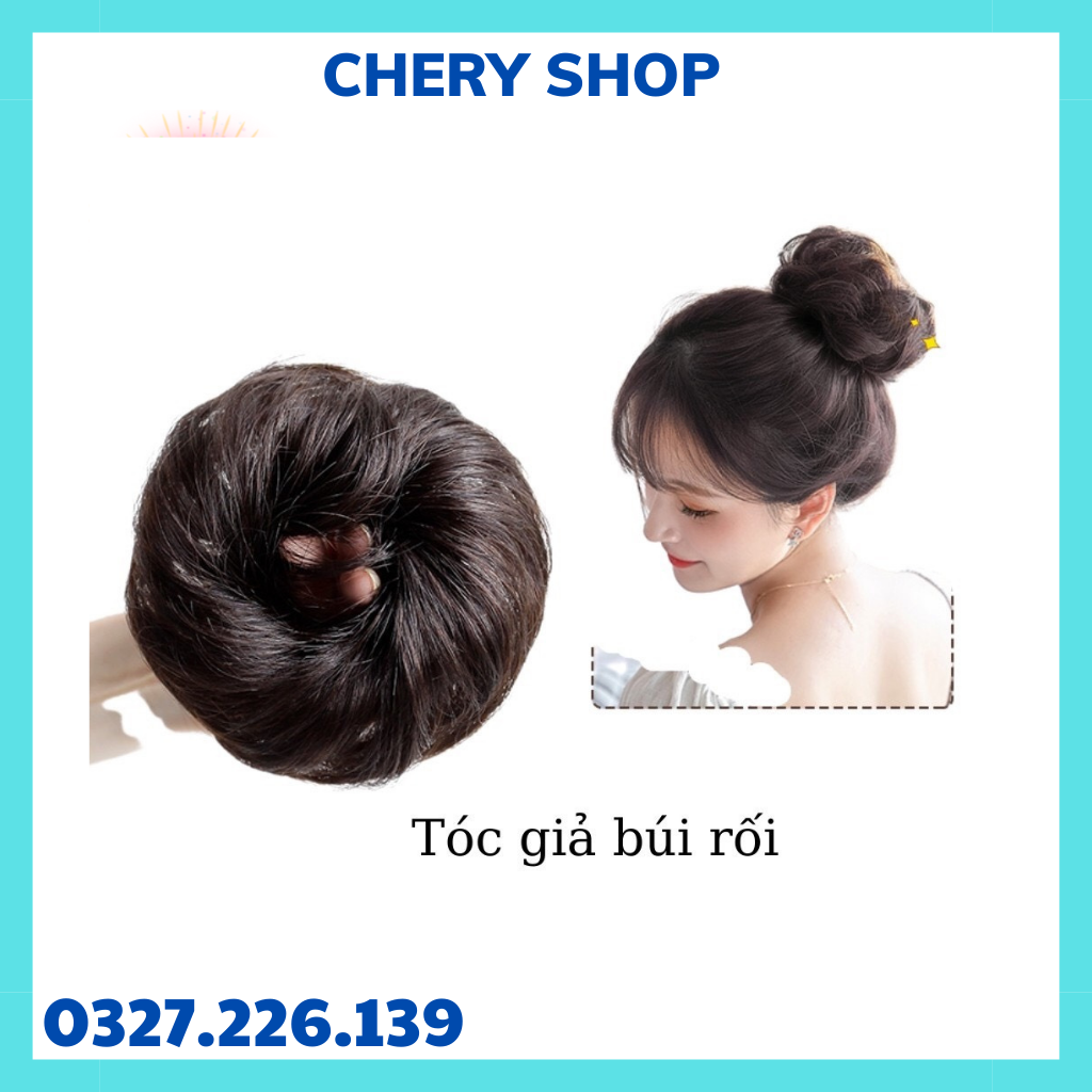 [ Hàng hót ] .Tóc giả nữ bối rối, búi cột xoăn
