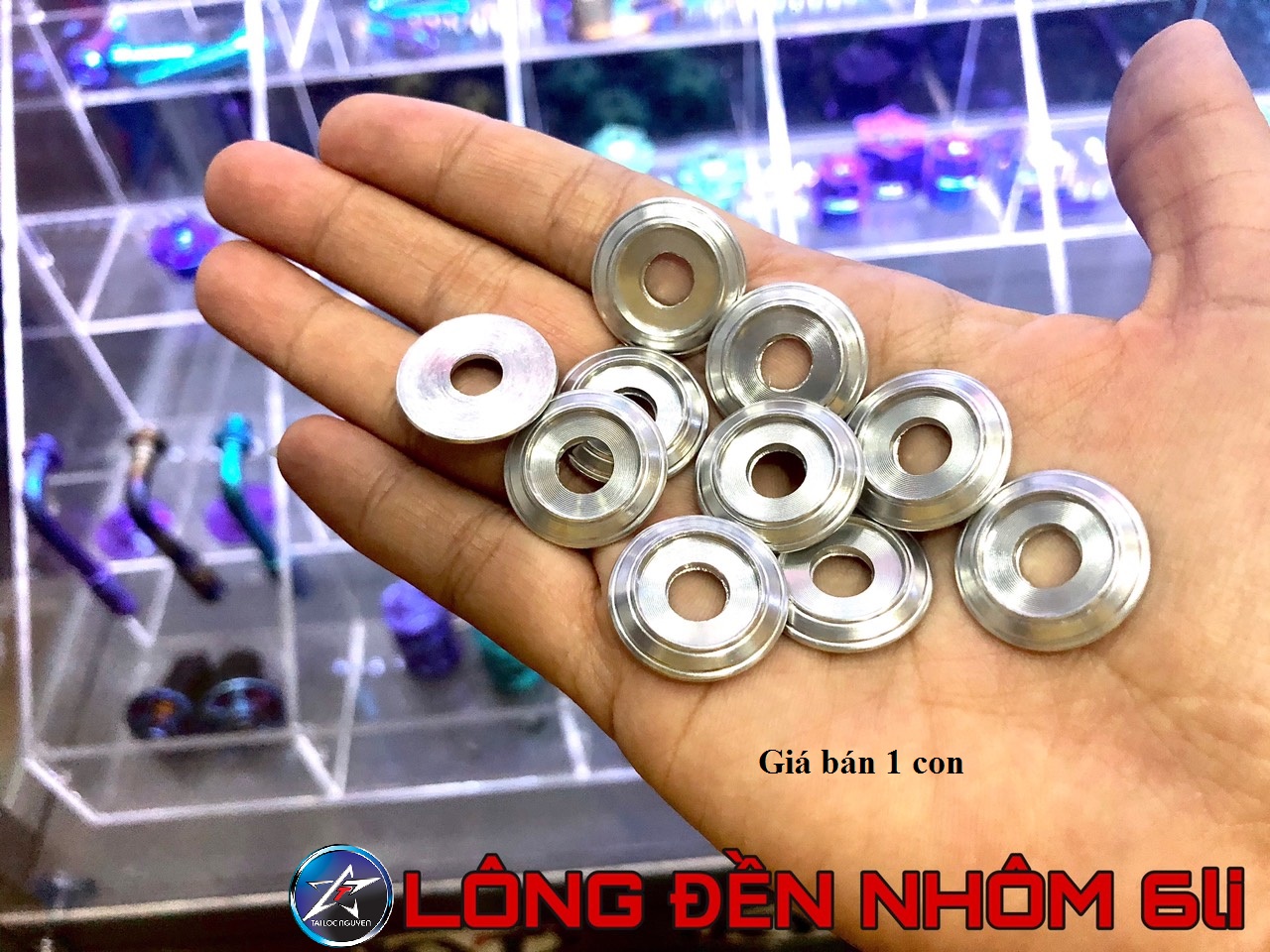 [HCM]LÔNG ĐỀN NHÔM 6LI CHO XE MÁY