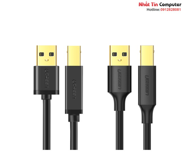 Cáp máy in USB 2m đầu mạ vàng  Ugreen 20847 cao cấp