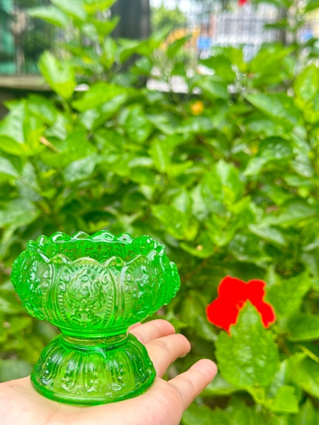 [PBMC] Chén thủy tinh sen 8 Cát Tường 6cm (đẹp)