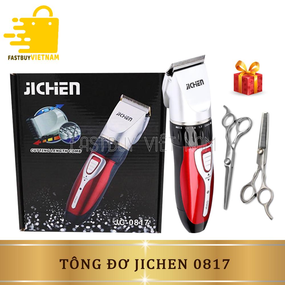 [Voucher 7% Max 800K]Tông Đơ Cắt Tóc Gia Đình Jichen JC-0817 + Tặng 1 Bộ Kéo Cắt Và tiả tóc, Thiết Kế Nhỏ Gọn, Dễ Sử Dụng, Tiện Lợi Cho Gia Đình, Sử Dụng Cho Cả Người Lớn Và Trẻ Nhỏ