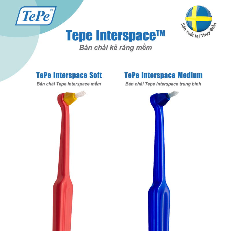 Bàn chải kẽ răng Tepe Interspace (12 đầu tip) | Oralmart