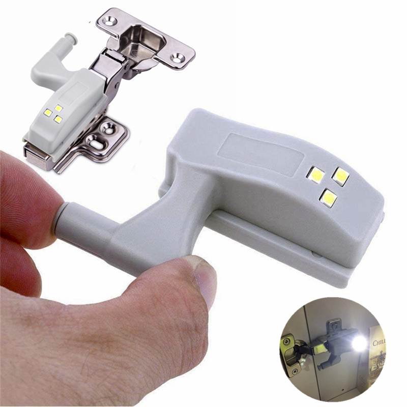 Đèn LED gắn bản lề tủ quần áo - kèm pin