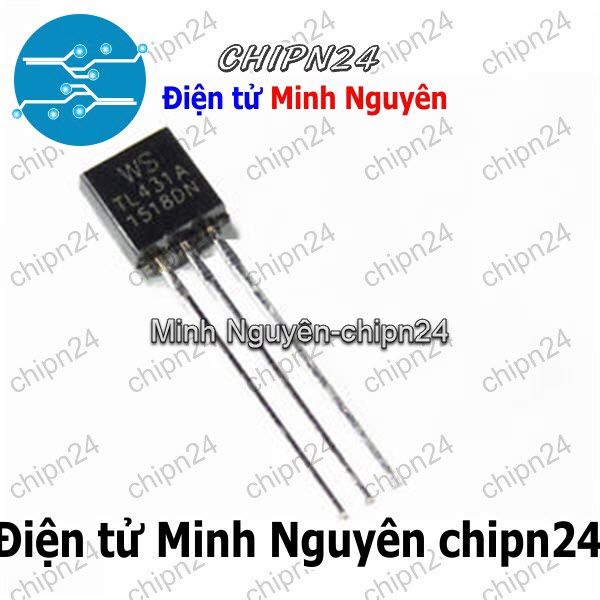 [5 con] (DIP) IC TL431 TO-92 (100mA 36V) (IC điều chỉnh điện áp) - HH000659