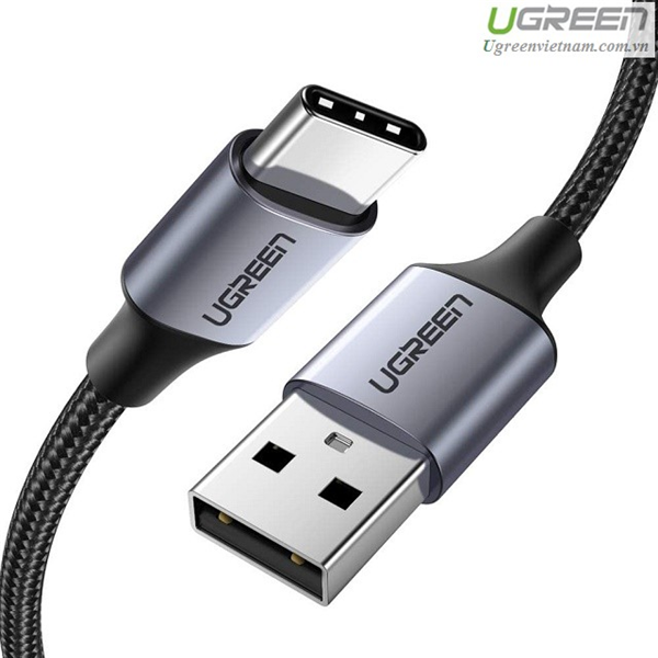 Cáp sạc nhanh USB Type C dài 2m Ugreen 60128 Chính Hãng