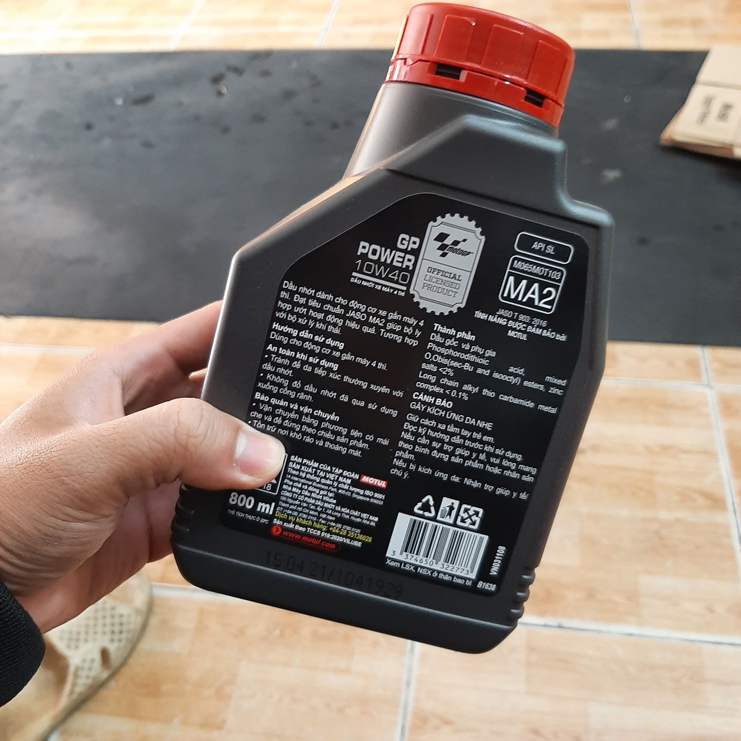 Nhớt xe số Motul GP 10W40 0.8L 1L