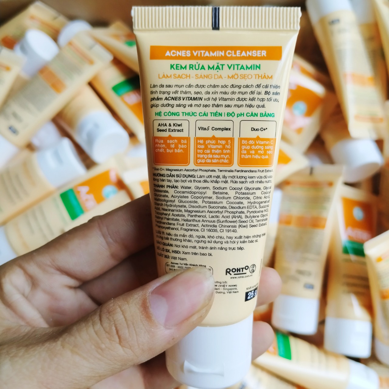 3 Tuýp Sữa rửa mặt Acnes vàng 25g (mẫu mới)