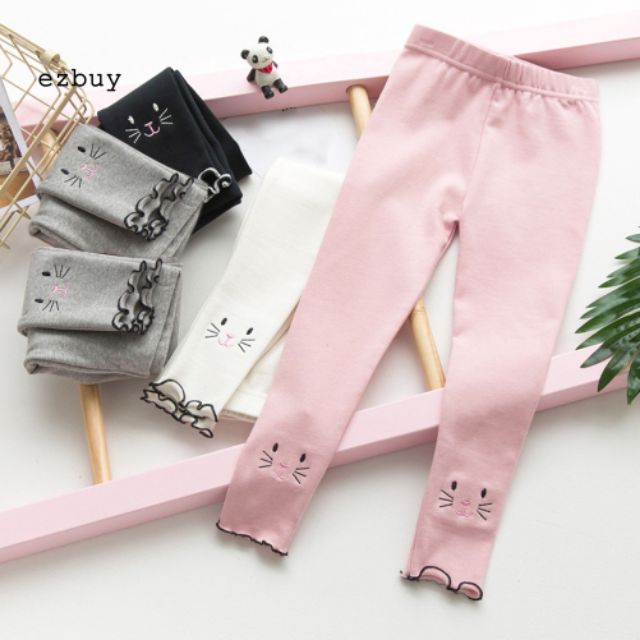 Quần Legging Mèo Cho Bé 9-19Kg