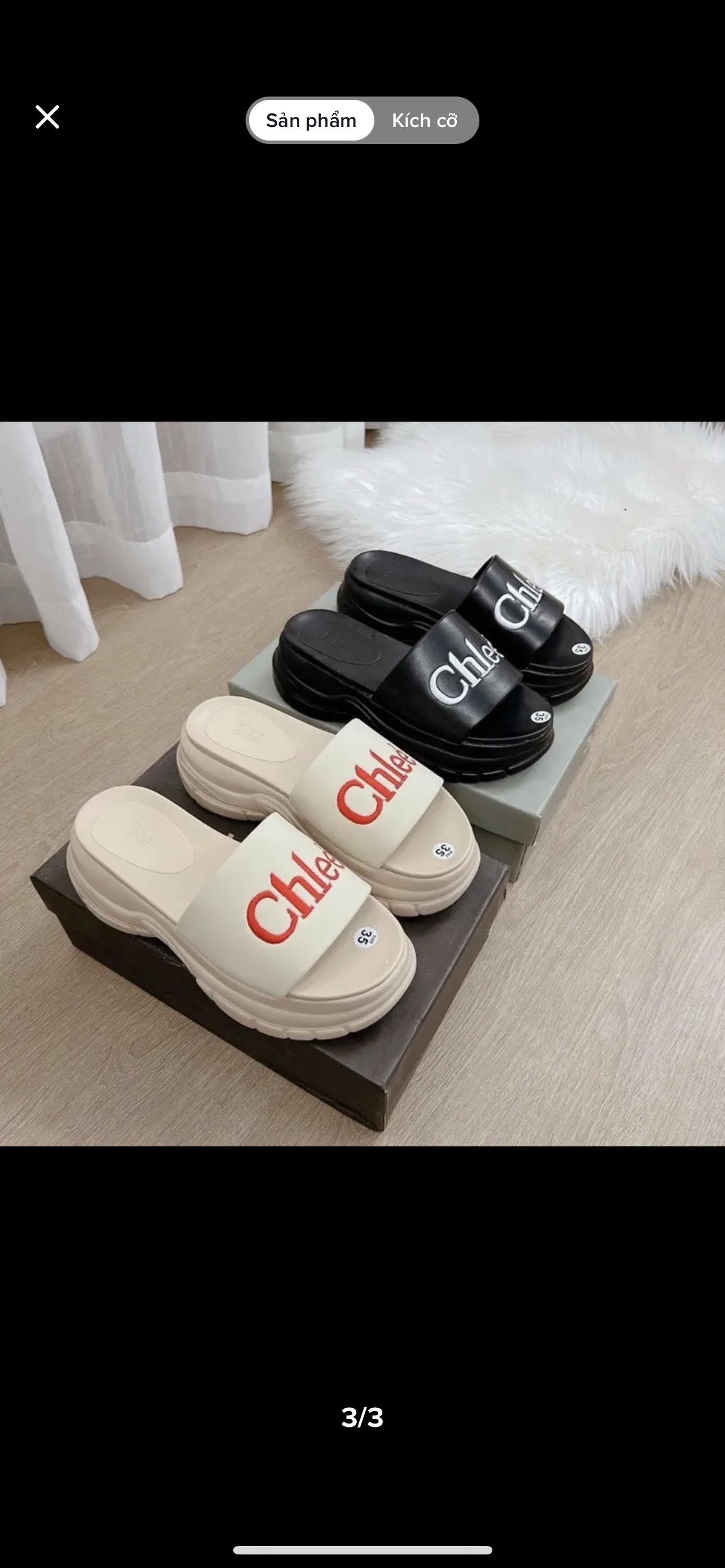 Dép bánh mì nữ chlee cao 7cm siêu nhẹ
