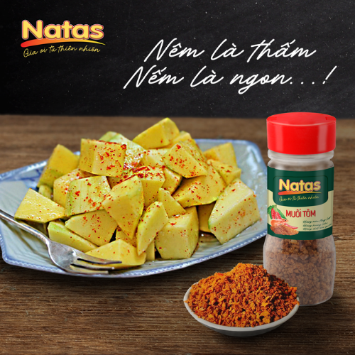 MUỐI TÔM NATAS gia vị đa năng (hũ 70g)