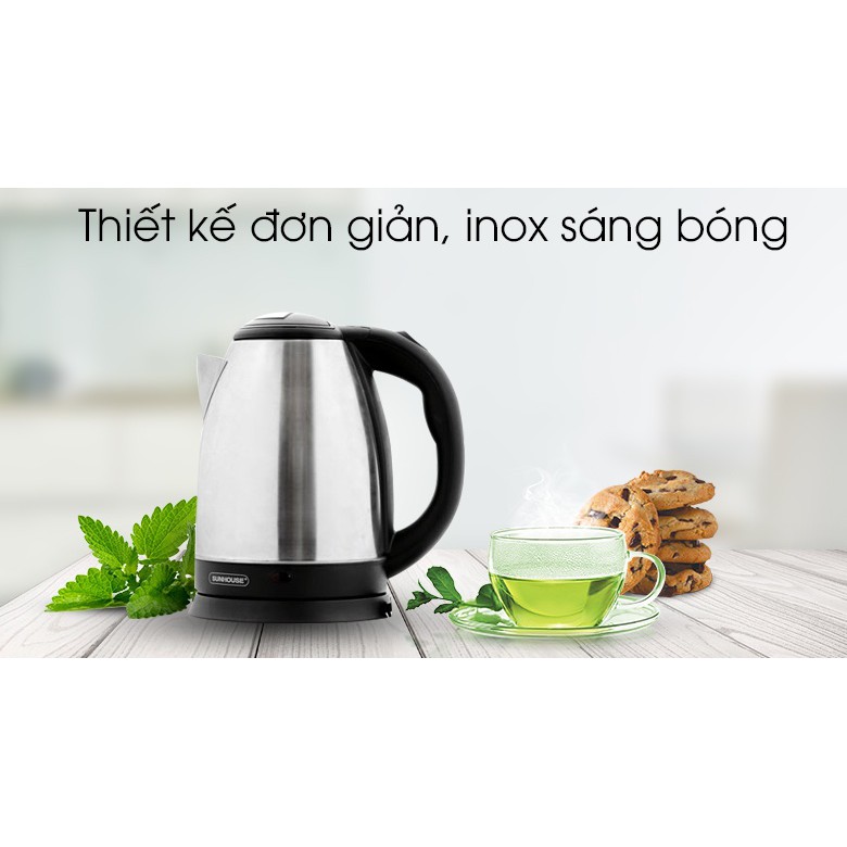Ấm Siêu Tốc Inox - Bình Đun Siêu Tốc 1.8L