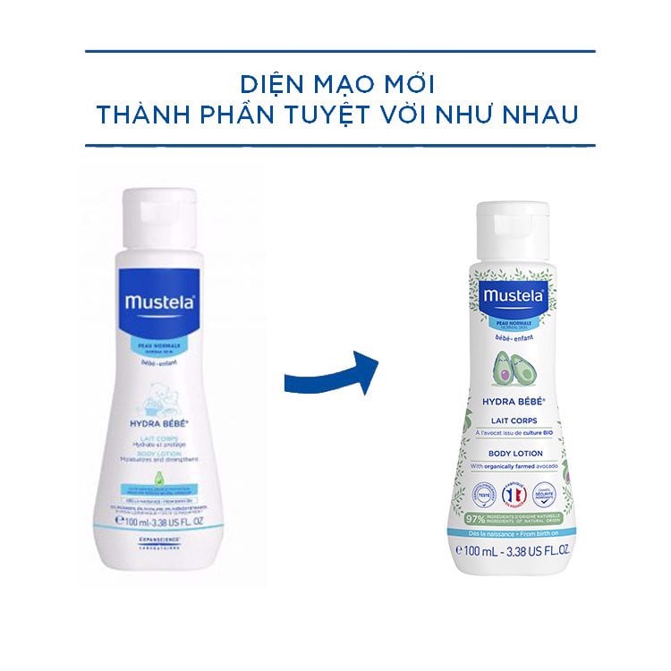 Kem dưỡng da toàn thân Mustela Body Lotion Avocado 50ml