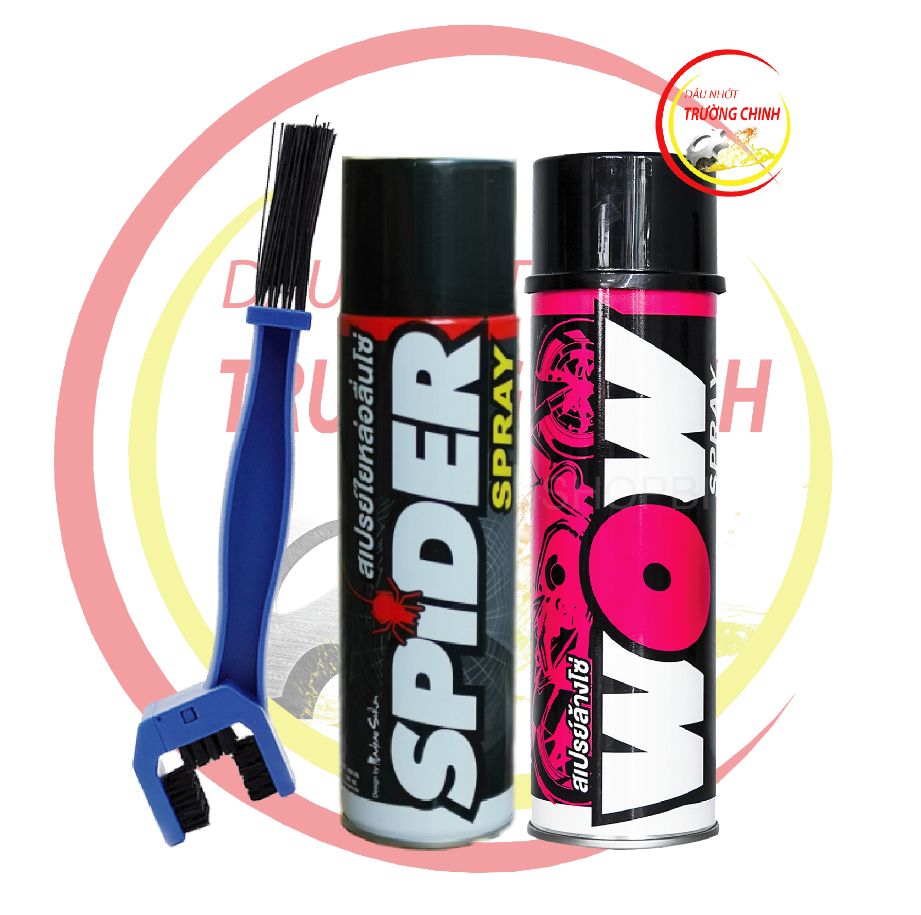Compo 3 sp bôi trơn xịt sên  SPIDER- WOW Thái Lan